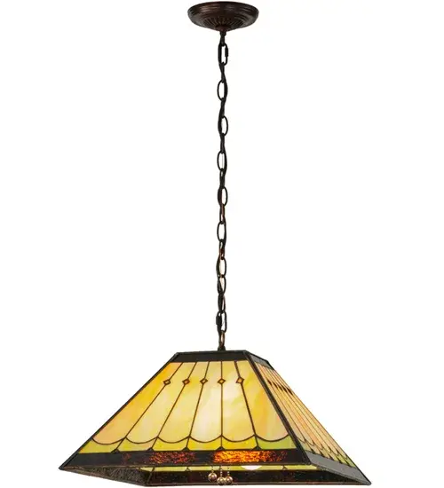 17" Square Scallop Diamond Mission Pendant - Image 10