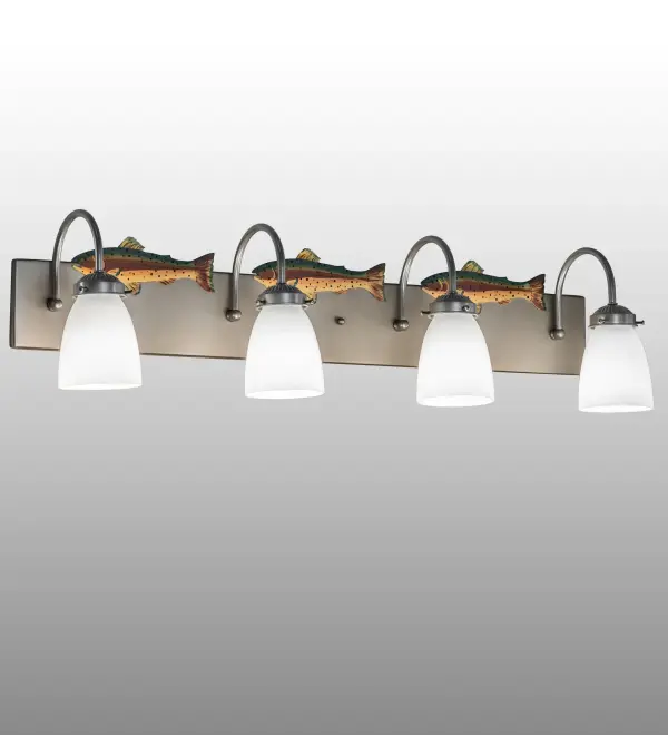 The material is Steel and Glass. The finish is Nickel and Hand Painted. The glass is White.
