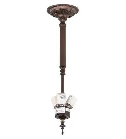 The Inverted Pendant Hardware by Meyda Lighting