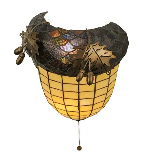 The Meyda Tiffany - Greenbriar Oak by Meyda Lighting - Image 4