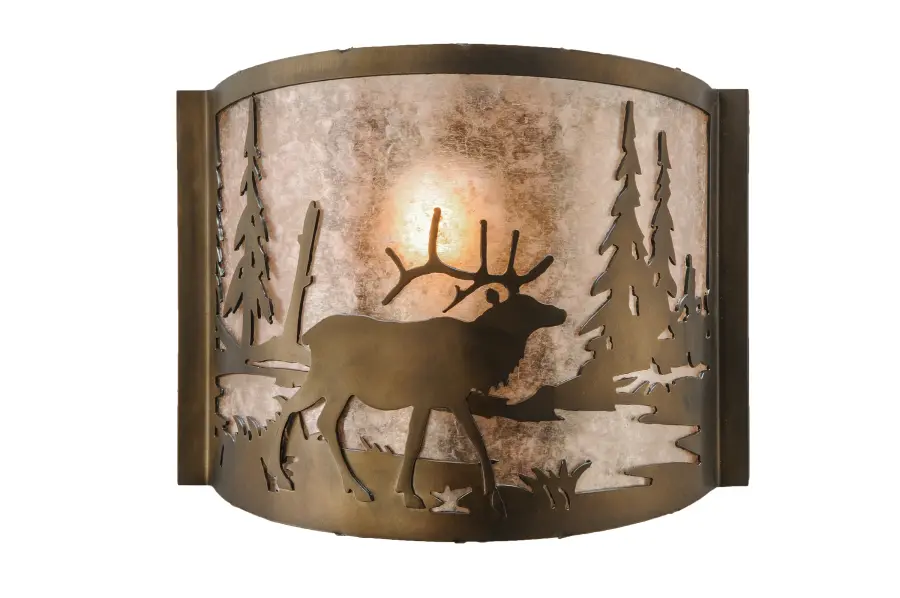 The Elk at Lake by Meyda Lighting - Image 1
