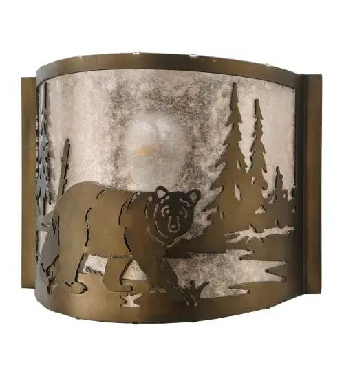 The Meyda Tiffany - Northwoods Bear At Lake by Meyda Lighting - Image 3