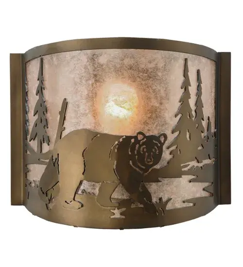 The Meyda Tiffany - Northwoods Bear At Lake by Meyda Lighting - Image 5
