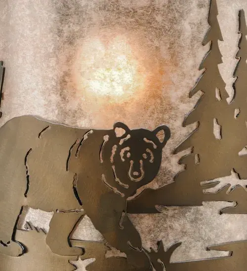 The Meyda Tiffany - Northwoods Bear At Lake by Meyda Lighting - Image 9