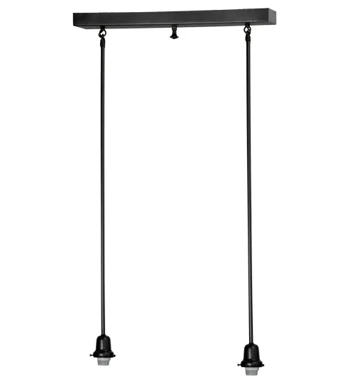 24" Long Oblong Island Pendant Hardware