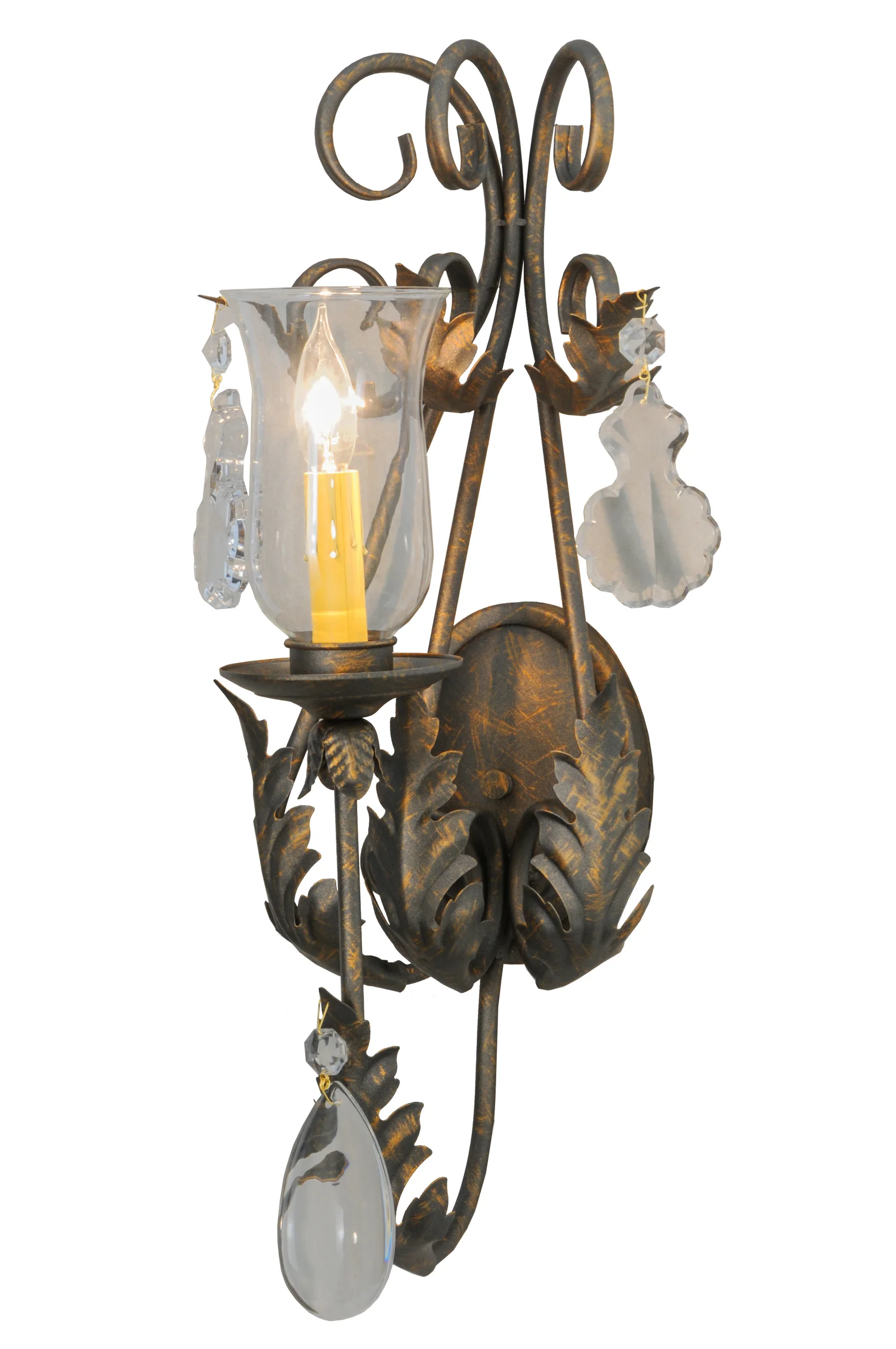 French Elegance One Light Wall Sconce in French Bronze