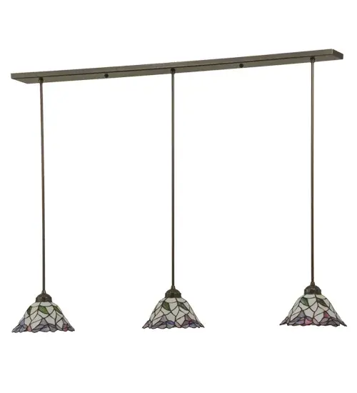 50"L Daffodil Bell 3 LT Island Pendant - Image 3