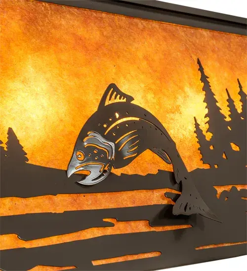 The Leaping Trout by Meyda Lighting - Image 8