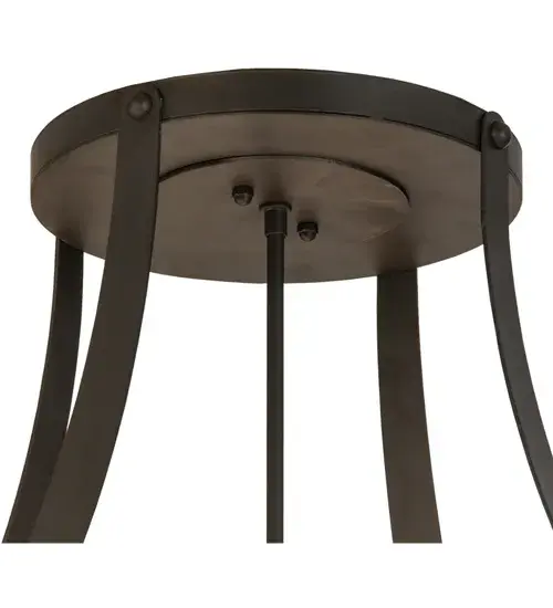 42"W Urban Spoked Semi-Flushmount - Image 9