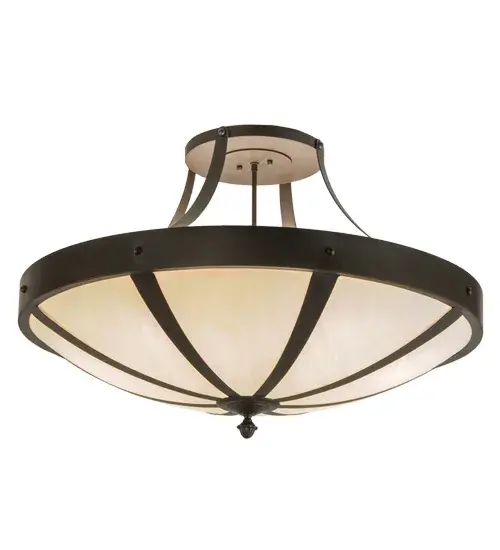 36"W Urban Spoked Semi-Flushmount - Image 6