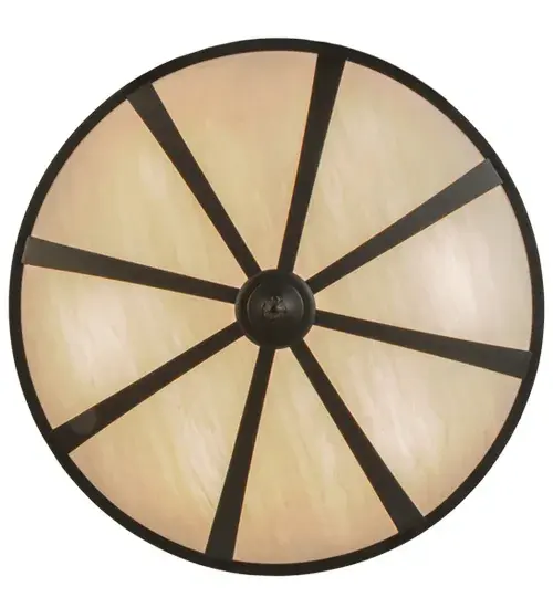 36"W Urban Spoked Semi-Flushmount - Image 7