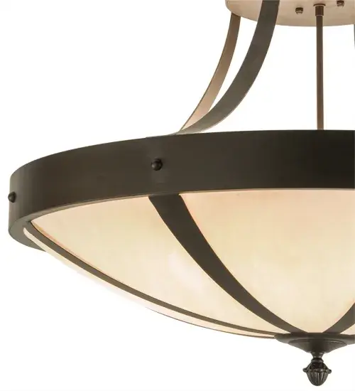 36"W Urban Spoked Semi-Flushmount - Image 8