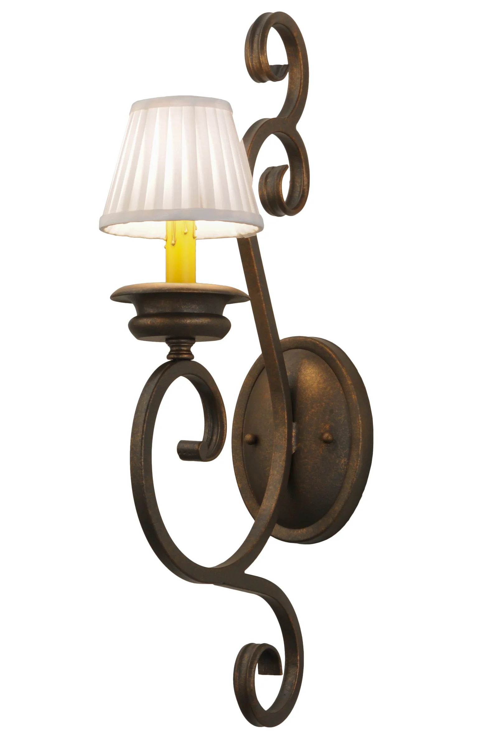 Fernando One Light Wall Sconce in Gilded Tobacco