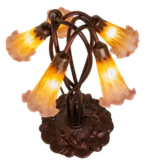 The Amber/Purple Pond Lily by Meyda Lighting - Image 4