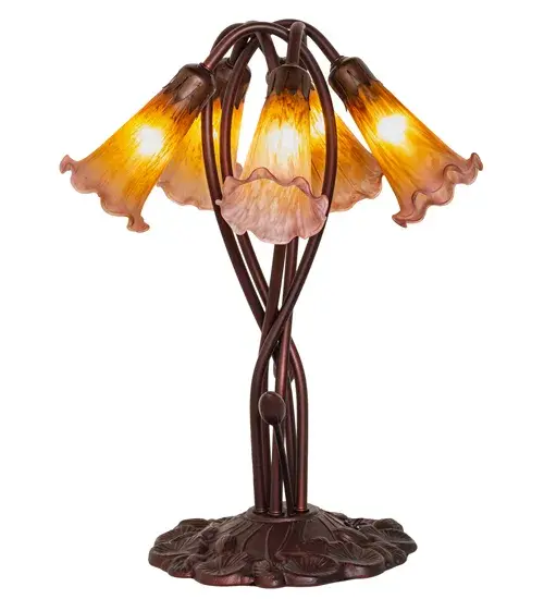 The Amber/Purple Pond Lily by Meyda Lighting - Image 6