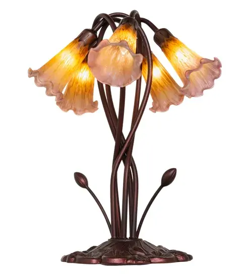 The Amber/Purple Pond Lily by Meyda Lighting - Image 7