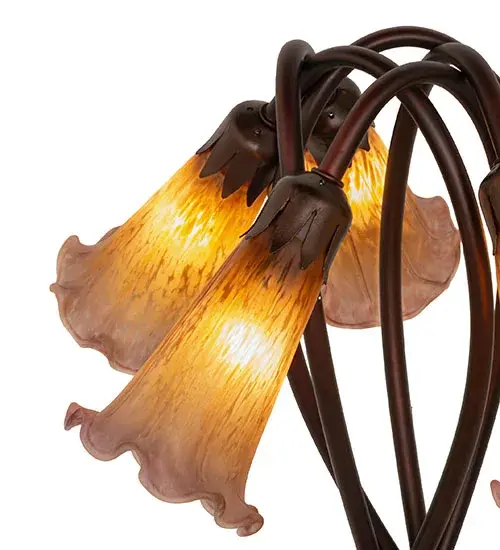 The Amber/Purple Pond Lily by Meyda Lighting - Image 8