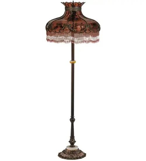 63.5" High Elizabeth W/Fringe Floor Lamp - Image 3