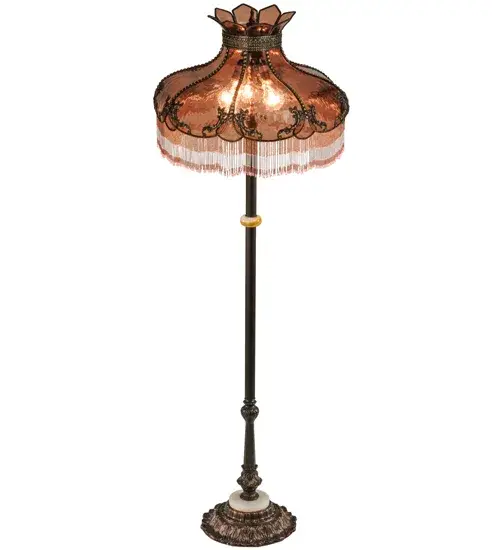 63.5" High Elizabeth W/Fringe Floor Lamp - Image 4