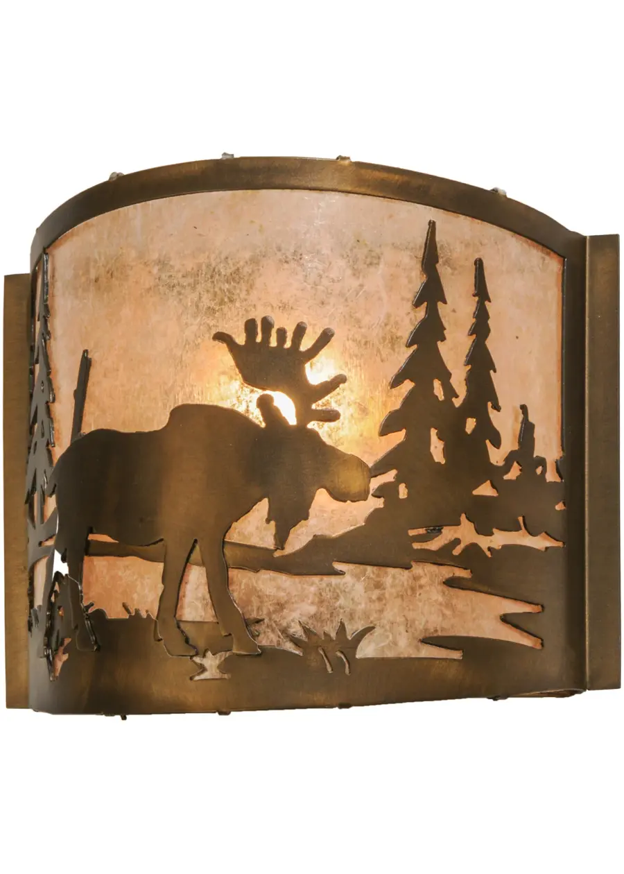 The Meyda Tiffany - Moose At Lake by Meyda Lighting - Image 1
