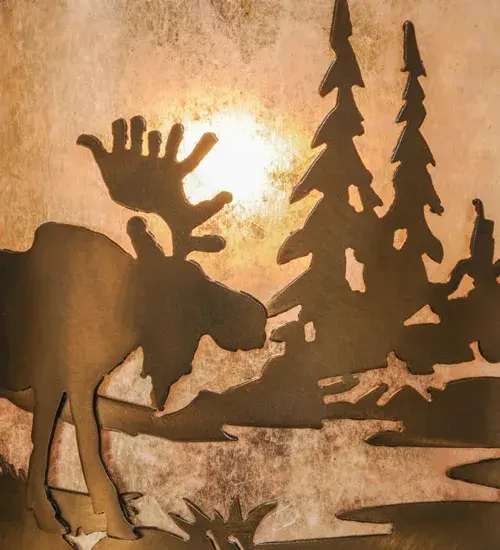 The Meyda Tiffany - Moose At Lake by Meyda Lighting - Image 9