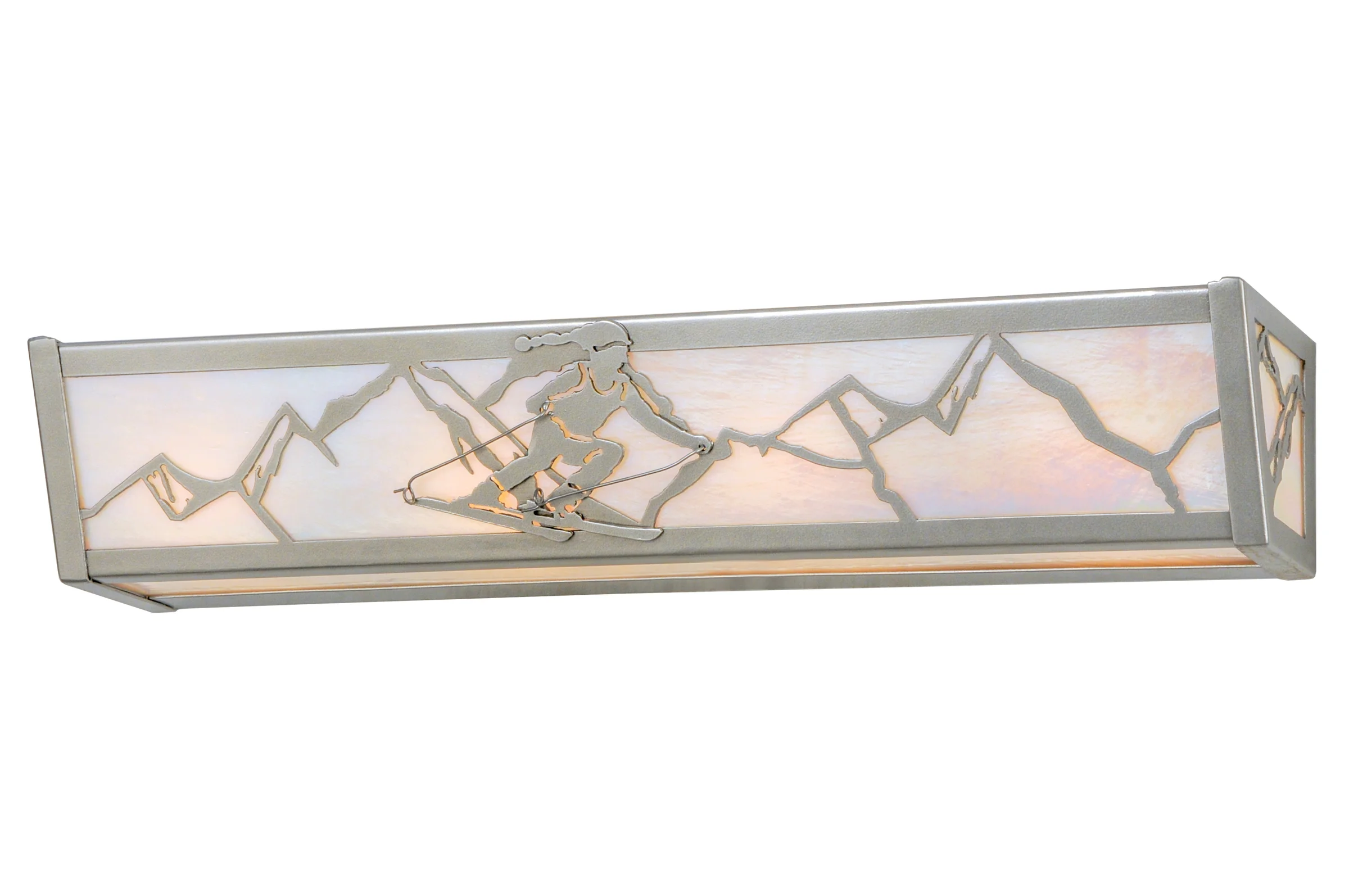Alpine Four Light Vanity in Nickel