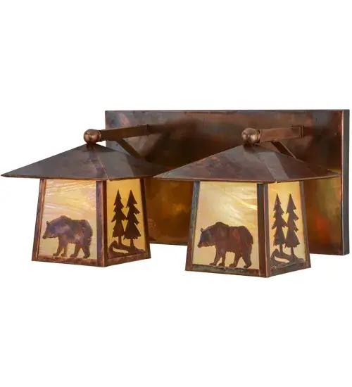The Pine Tree and Bear by Meyda Lighting - Image 1