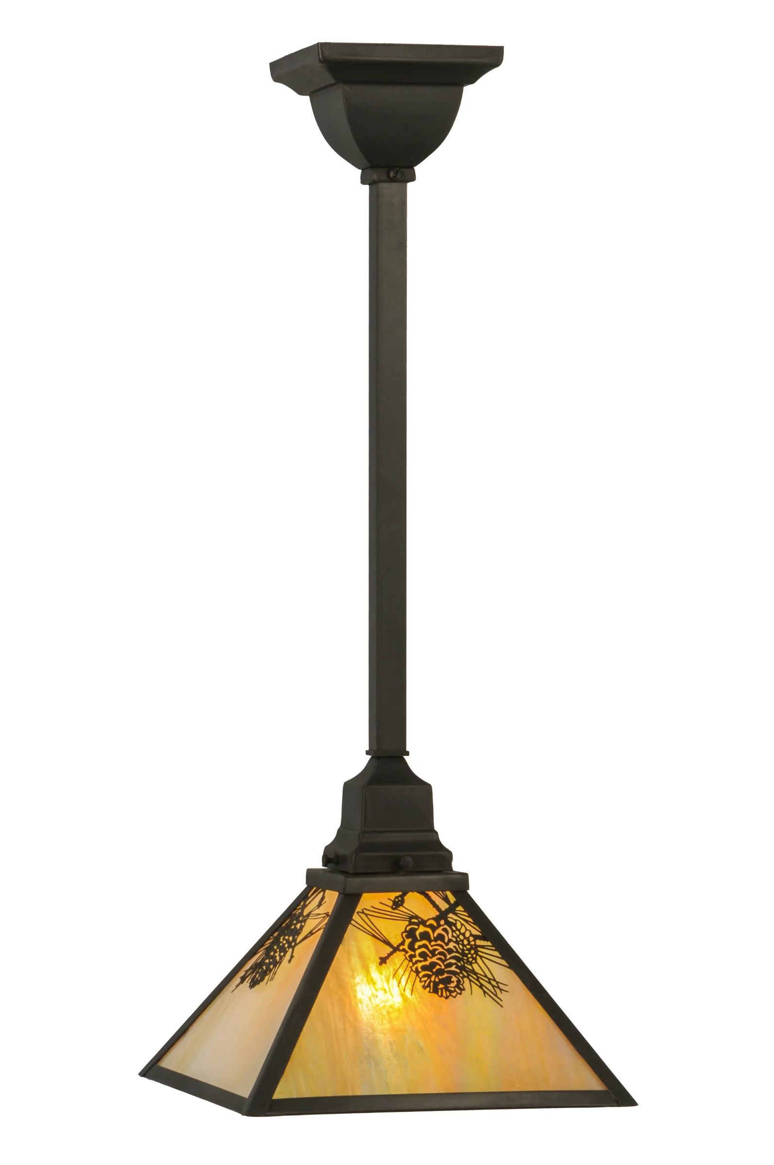 9.5"Sq Winter Pine Mini Pendant