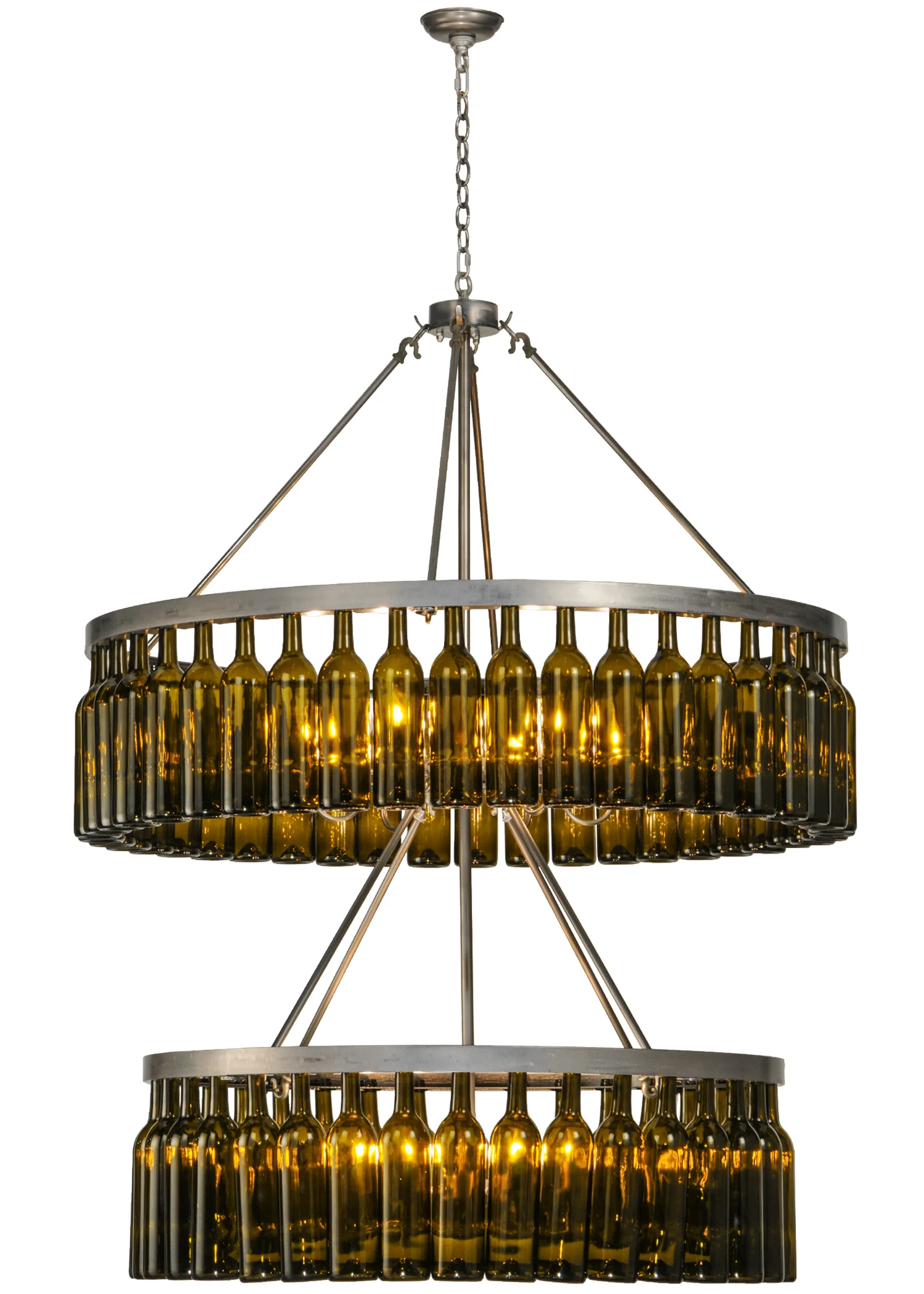 Tuscan Vineyard 12 Light Chandelier in Matte Clear