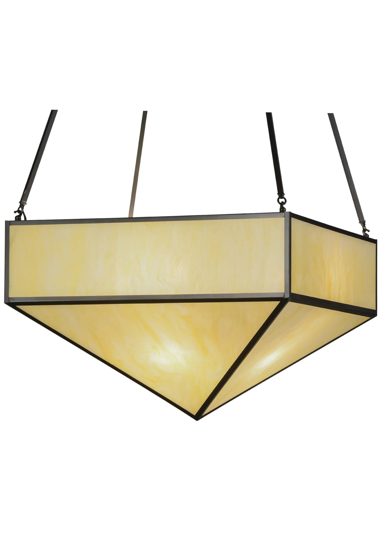 Mission Eight Light Pendant in Craftsman Brown
