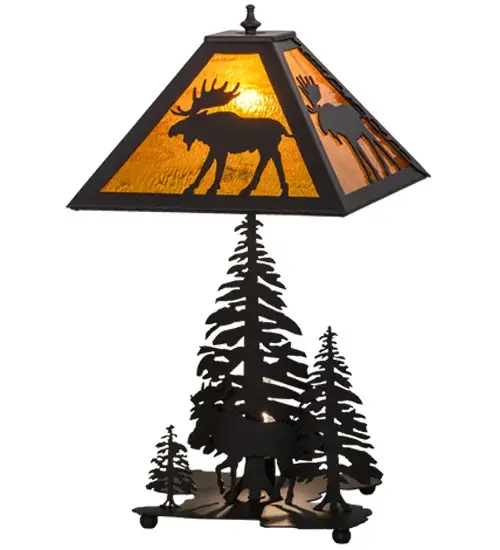 The Moose Through the Trees by Meyda Lighting - Image 1
