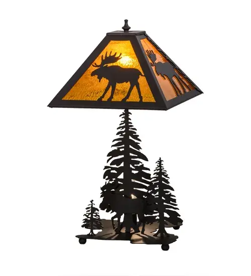 The Moose Through the Trees by Meyda Lighting - Image 2