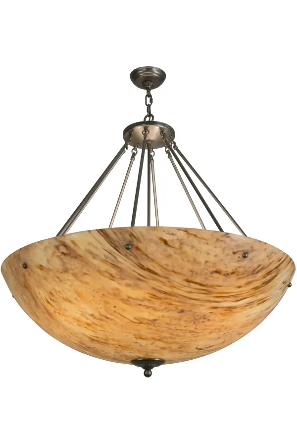 Offering a distinctive transitional marbleized look, Madison is designed with a stunning Travertine Idalight diffuser and complemented with hardware finished in Nickel. The pendant is perfect for enhancing living rooms, dining areas, offices and other spaces in both residential and commercial environments. Handcrafted by highly skilled artisans in our 180,000 manufacturing facility in Yorkville, New York. This fixture is available in custom sizes, styles, and colors. Dimmable energy efficient lamping option options such as LED are available. UL and cUL listed for damp and dry locations. Collection: Madison Finish: Nickel Glass: Travertine Idalight Width: 36.00" Height: 42.50" Length: 36.00" Weight: 17.00 lb Number of Bulbs: 8 Maximum Wattage: 40.00 W Bulb Type: A19 Bulb Base: E26 Material: Steel Country of Origin: USA Safety Listing: Damp Safety Rating: Damp