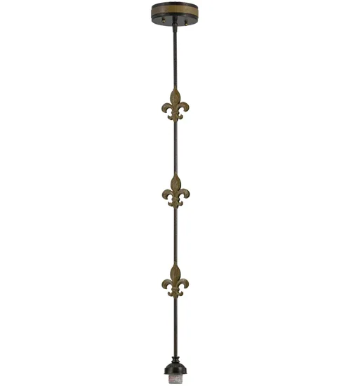5"W Fleur-de-lis Pendant Hardware