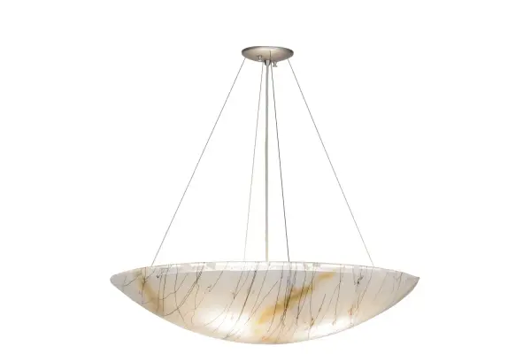 American artisanship combined with European artistry in Black on White Iridescent and Clear glass. Ramoscelli, which is Italian for small branches or twigs. Cool glass achieved by high firing hot glass into a unique draped design. Custom diffuser colors, finishes and sizes available. Collection: Ramoscelli Finish: Black Metal Glass: White Irid/Clear/Black White Fracture Width: 30.00" Height: 6.00" Length: 30.00" Weight: 26.00 lb Material: Steel Country of Origin: USA Safety Listing: Dry Safety Rating: Dry