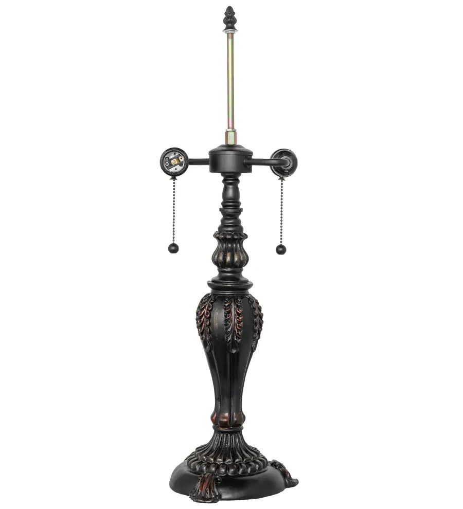 26" High Willow Branch W/ 2 Light "S" Cluster Table Base - Image 1