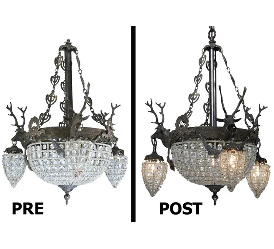 20"W Sisters Bistro 3 Arm Chandelier