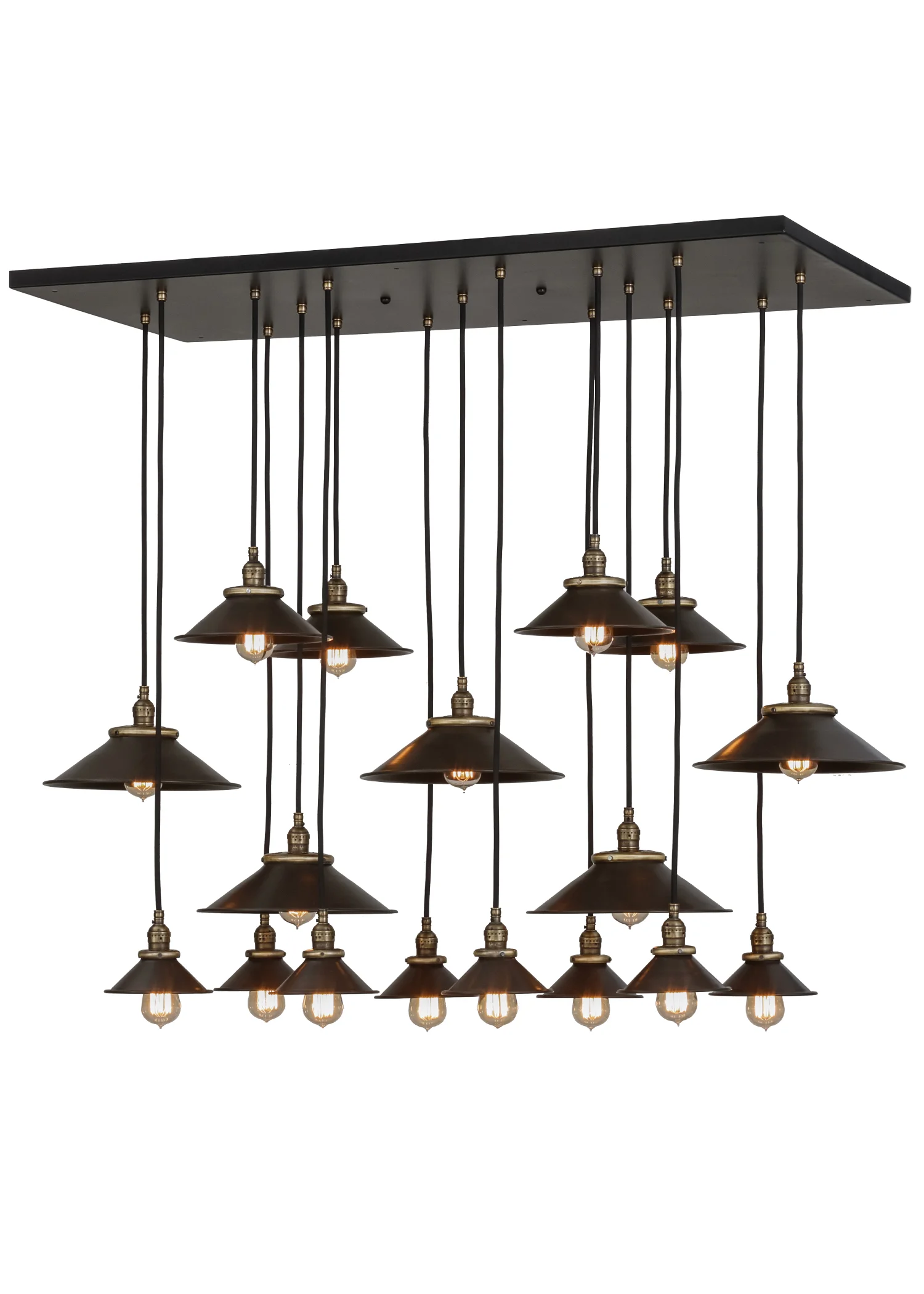 Revival 17 Light Pendant in Solar Black