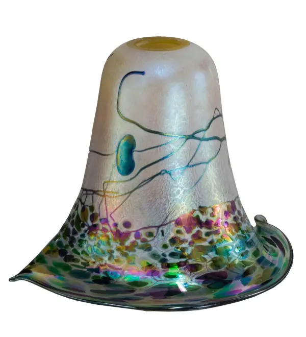 Every Meyda Tiffany item is a unique handcrafted work of art. Natural variations in the wide array of materials that we use to create each Meyda product make every item a masterpiece of its own. Photographs are a general representation of the product. Colors and designs will vary. Collection: Orchid Finish: Craftsman Brown Glass: Mauve,Green,Blue,Beige,Iridescent Width: 8.00" Height: 6.00" Length: 6.50" Weight: 1.50 lb Extension from Wall: 6.50" Number of Bulbs: 4 Bulb Type: A19 Bulb Base: Medium Country of Origin: USA Safety Listing: Dry Safety Rating: Dry