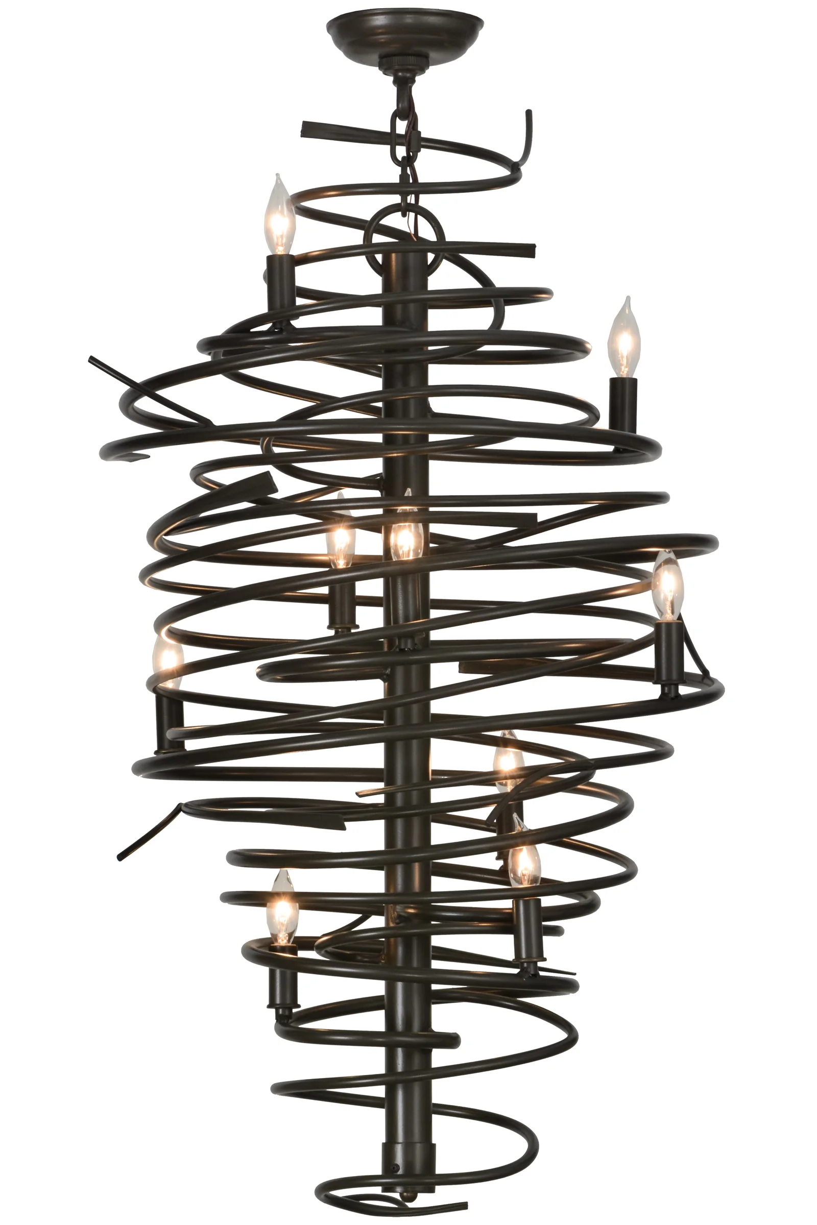 21"W Cyclone 9 LT Chandelier