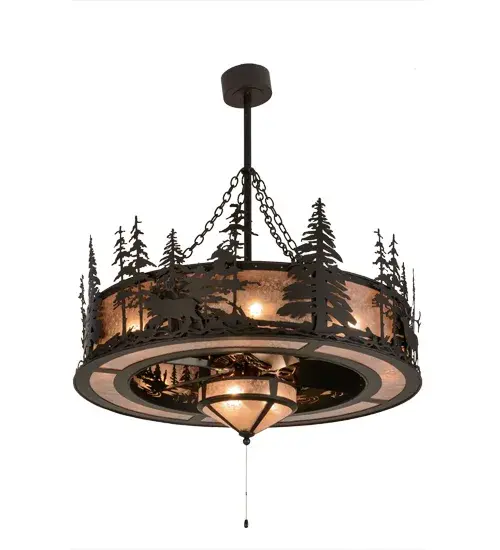 The Elk through the Trees by Meyda Lighting - Image 5