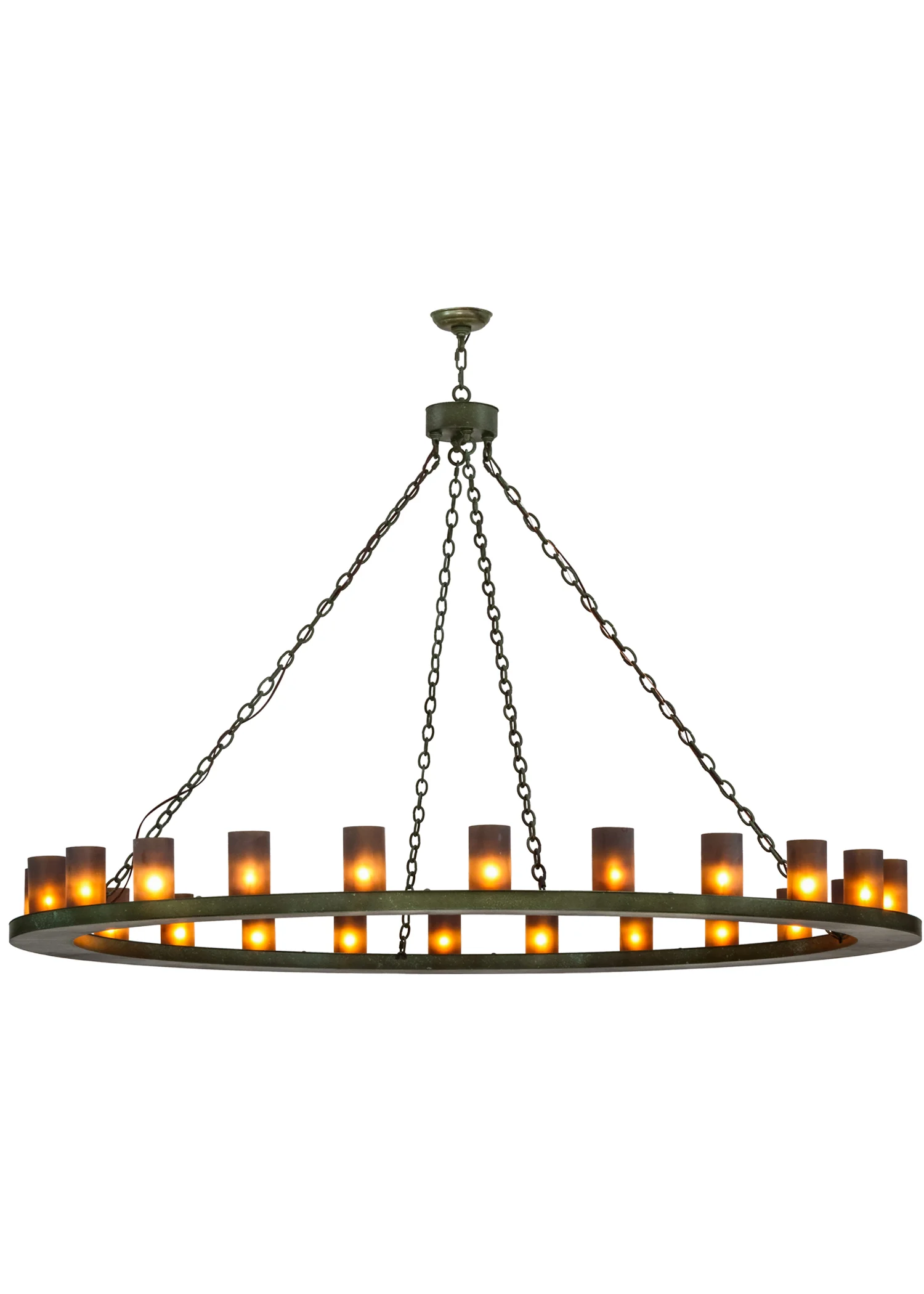 Loxley 24 Light Chandelier in Tarnished Copper