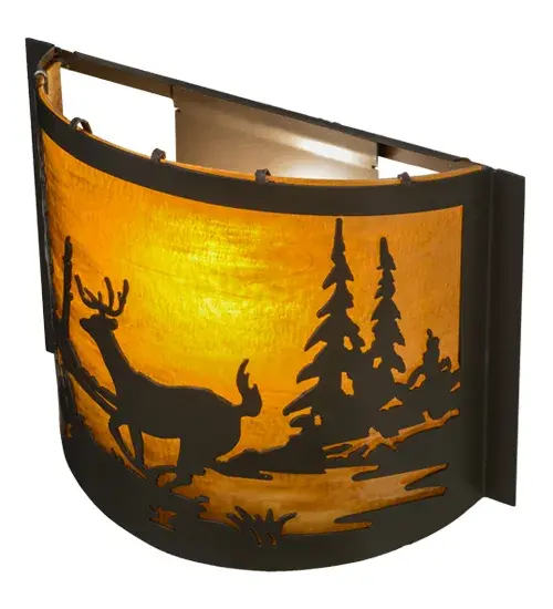 The Meyda Tiffany - Deer At Lake by Meyda Lighting - Image 4