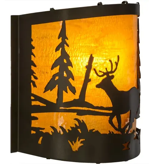 The Meyda Tiffany - Deer At Lake by Meyda Lighting - Image 7