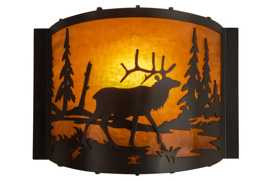 The Meyda Tiffany - Elk At Lake by Meyda Lighting - Image 1