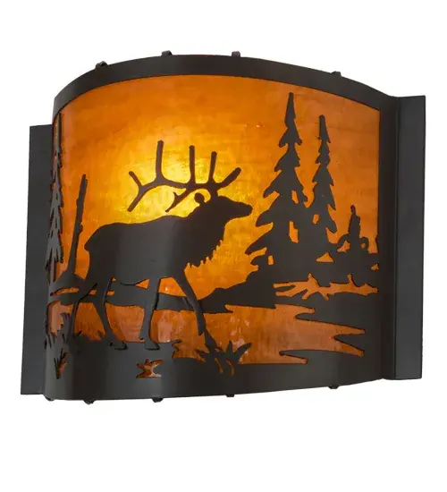 The Meyda Tiffany - Elk At Lake by Meyda Lighting - Image 2