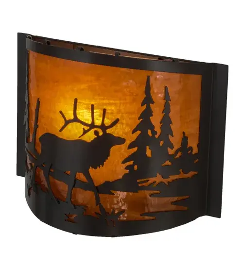 The Meyda Tiffany - Elk At Lake by Meyda Lighting - Image 4