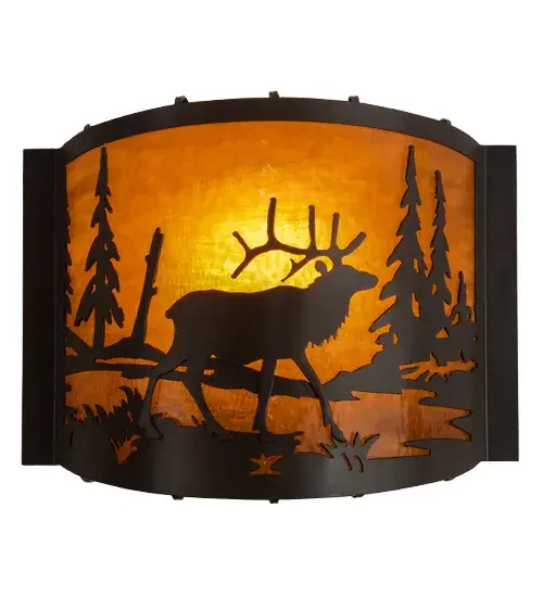 The Meyda Tiffany - Elk At Lake by Meyda Lighting - Image 5