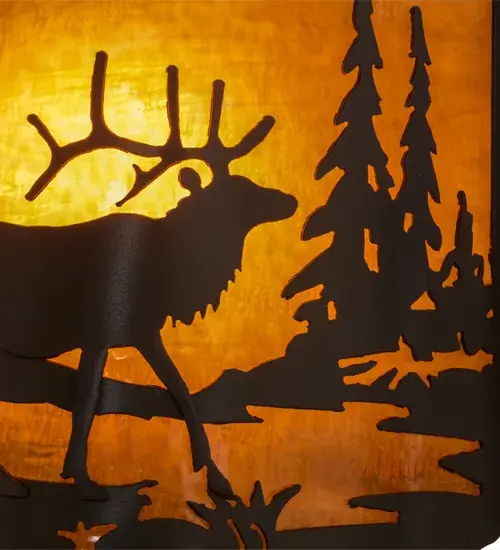 The Meyda Tiffany - Elk At Lake by Meyda Lighting - Image 9