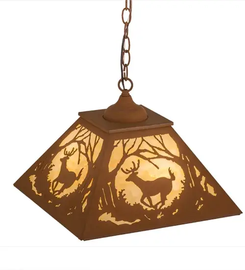 The Meyda Tiffany - Deer At Dawn by Meyda Lighting - Image 4